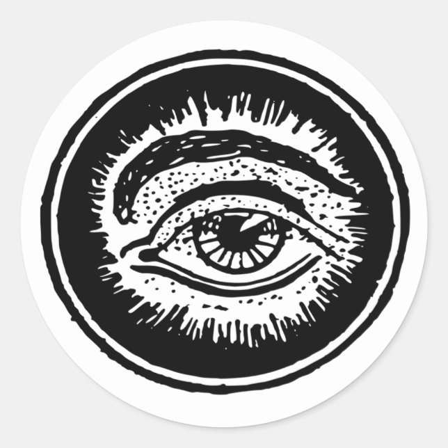 Redonda Estar Viéndote Pegatina (Anverso)