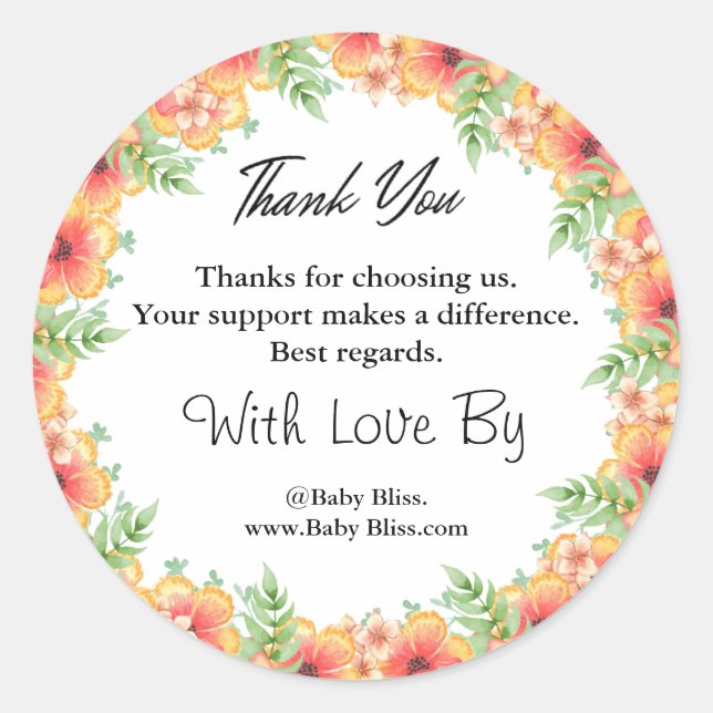 Redonda etiquetas de pegatina de personalizado, etiquetas  (Anverso)