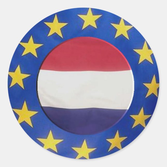 Redonda Euro 2008 - Países Bajos - Pegatina (Anverso)