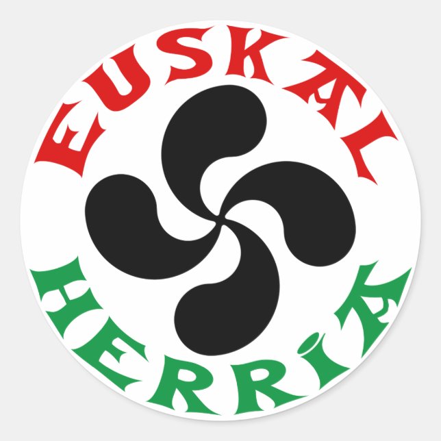 Redonda Euskal Herria Pegatina (Anverso)