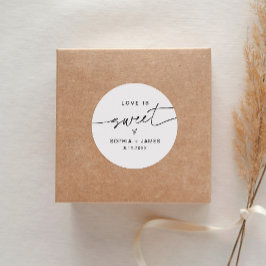 Redonda EVERLEIGH Love is Sweet Pegatina 1.5" (hoja de 20)