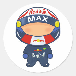 Redonda F1 Pegatina RedBull Max Verstappen