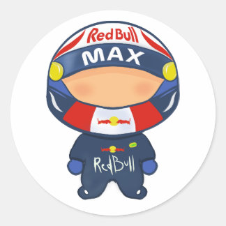 Redonda F1 Pegatina RedBull Max Verstappen