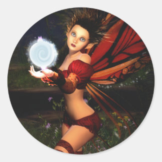 Redonda Faerie Light Pegatina