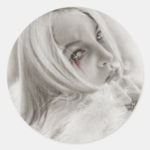 Redonda Fallen Angel Pegatina