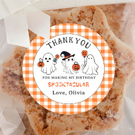 Redonda Fantasma Fantasma Halloween Pegatina de la fiesta 