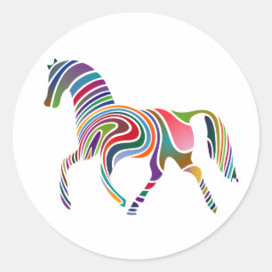 Redonda Fantasy Horse Pegatina