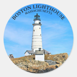 Redonda Faro de Boston, Pegatina redondo de Massachusetts