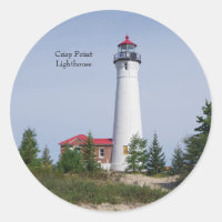 Faro de Crisp Point y pegatina de edificios