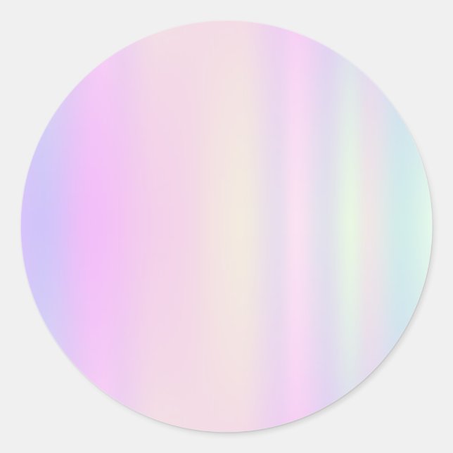 Redonda Faux Holo Trendy Classic Round Pegatina (Anverso)