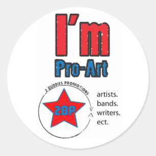 Redonda Favorable pegatina del arte