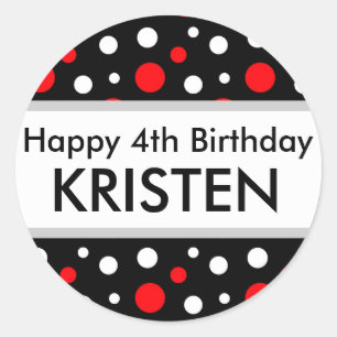 Redonda Feliz cumpleaños, Pegatina