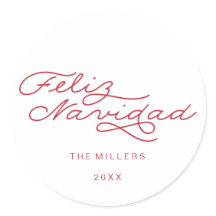 Feliz Navidad, pegatina navideña española