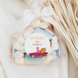 Redonda Feliz Pegatina de Halloween para las bolsas de dul