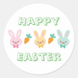 Redonda Feliz Pegatina de Pascua