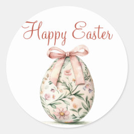 Redonda Feliz Pegatina de Pascua