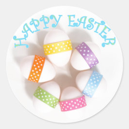 Redonda Feliz Pegatina de Pascua