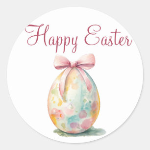Redonda Feliz Pegatina de Pascua