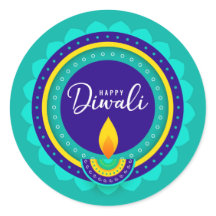 Feliz Pegatina Diwali