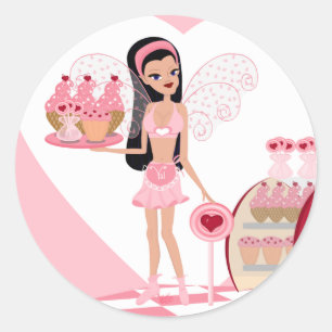 Redonda Fery Val Valentine Day Sweets Shoppe Pegatina