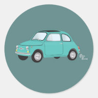 Fiat 500 Pegatina