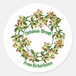 Redonda Fiesta de niños recluta Navidades de Pegatina redo