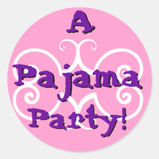 Redonda FIESTA - Fiesta Pajama con Pegatina de Círculos Fe (Anverso)