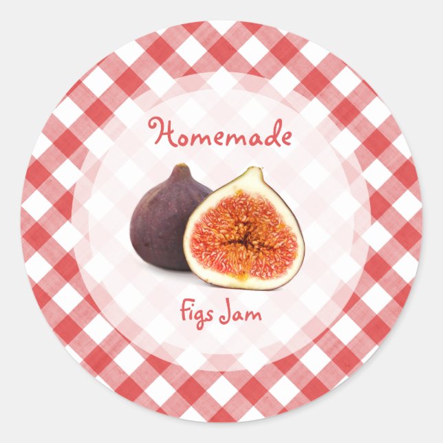 Redonda Figs Jam pegatina (Anverso)