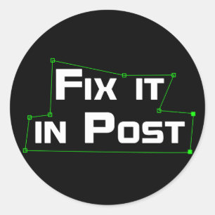 Redonda "Fíjelo en pegatina de VFX del poste"