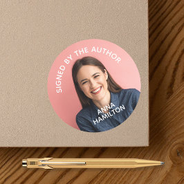 Redonda Firmado por el Pegatina de la firma del libro de a