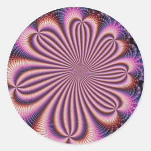 Redonda Flor - pegatina del fractal