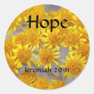 Redonda Flores de fe Jeremiah Hope Pegatina de Flor Silves