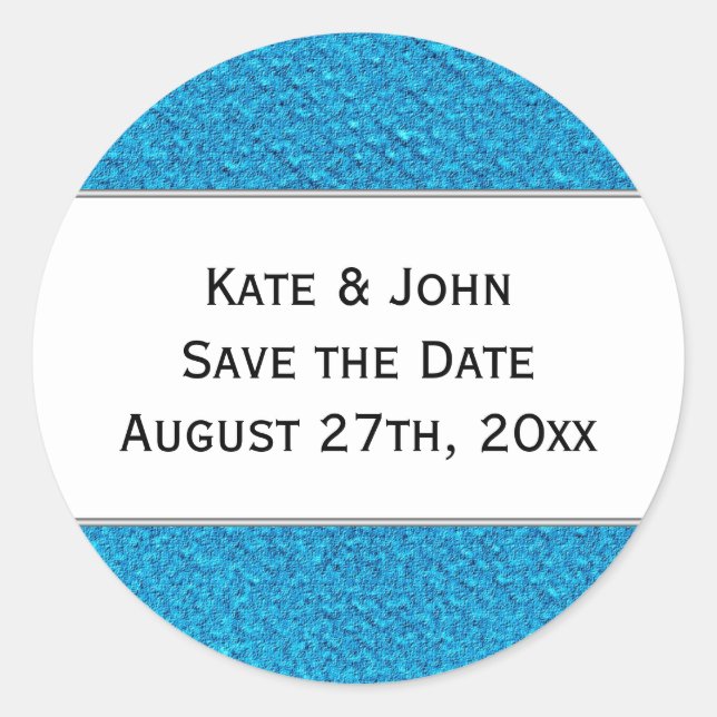 Redonda Fondo texturado de tela guardar el pegatina de fec (Anverso)