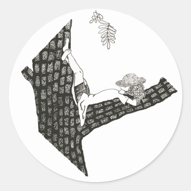 Redonda Forest Nap Pegatina (Anverso)