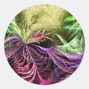 Redonda fractalart #100 Pegatina