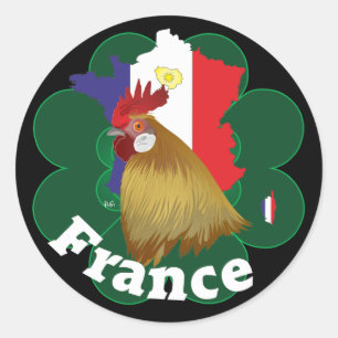 Redonda Francia France cía de fra pegatina