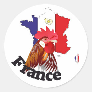 Redonda Francia France cía de fra pegatina