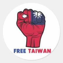 #freetaiwan Liberen a Taiwán Pegatina