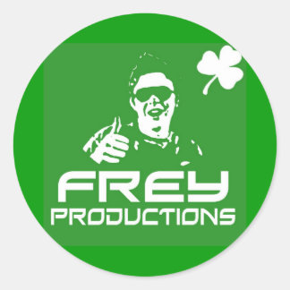 Redonda Frey Productions Green Pegatina