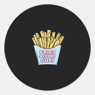 Redonda Fries delante de chicos Pegatina