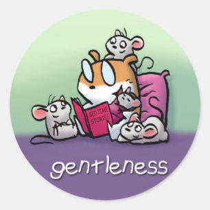 Redonda Fruta del pegatina del alcohol (Gentleness)