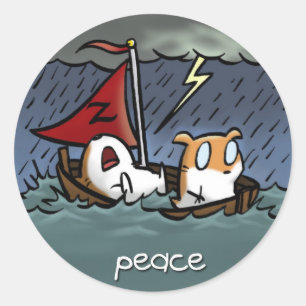 Redonda Fruta del Pegatina del Espíritu (Paz)