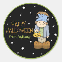 Funky Friends Frankenstein Halloween Pegatina