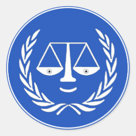 Redonda Funny Lawyer Classic Round Pegatina