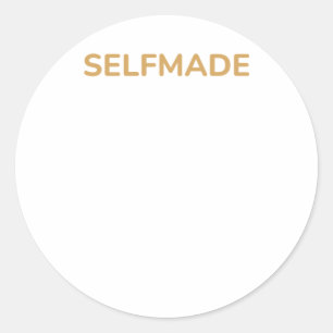 Redonda Funny Self-love Cote Selfmade Pegatina