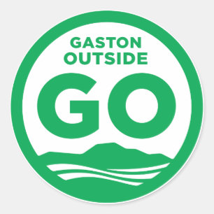 Redonda Gastón fuera del pegatina