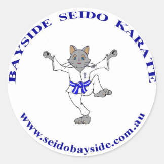 Redonda Gato de Bayside en el Pegatina Seido Gi