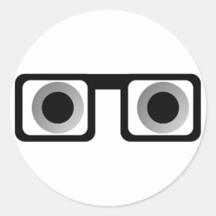 Redonda Geek Pegatina