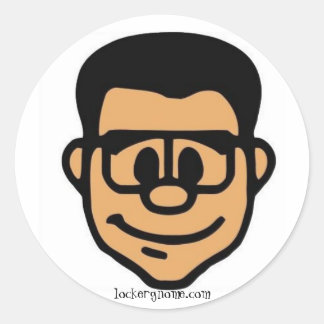 Redonda ¡GeekWare! Pegatina de Lockergnome