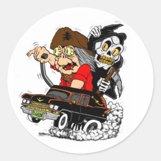 Redonda Geezer Death Ride Pegatina